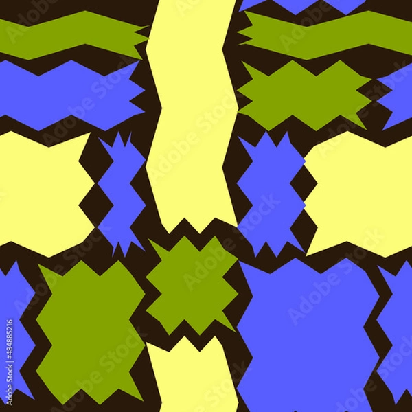 Obraz abstract colorful geometric seamless pattern
