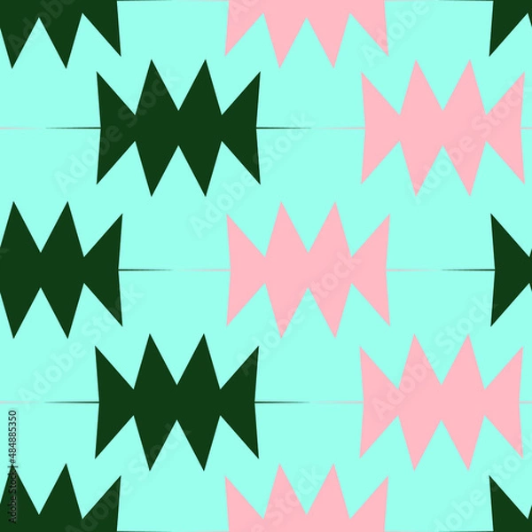 Fototapeta abstract colorful geometric seamless pattern
