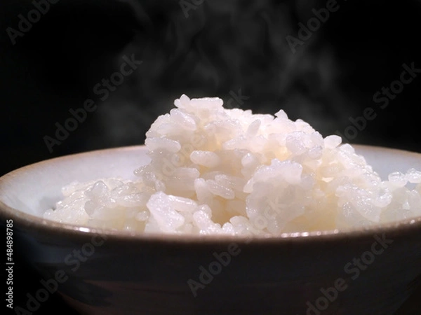 Fototapeta 炊きたてのご飯のアップ