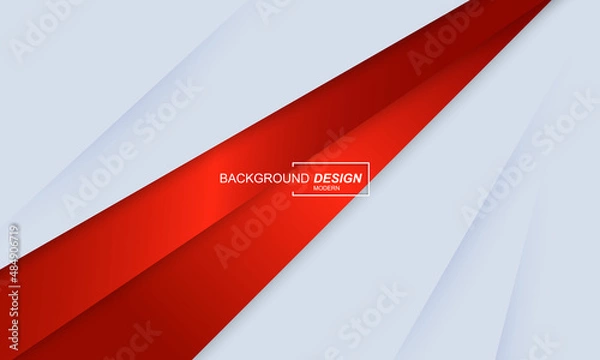 Fototapeta White and red background simple design