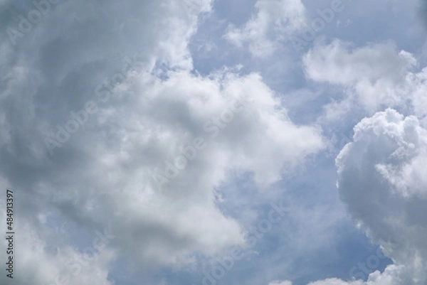 Obraz sky with white clouds