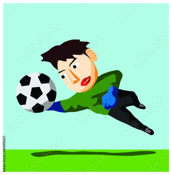 Obraz ゴールキーパー　サッカー　セーブ