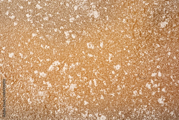 Fototapeta Selective focus of surface of salt in the salt field in natural daylight from Thailand.