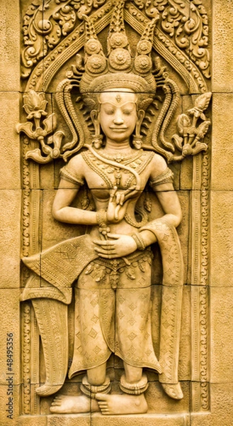 Obraz apsaras sculpture