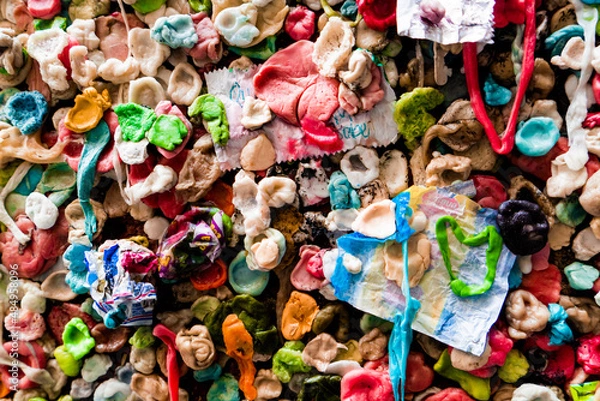 Fototapeta Gum Wall