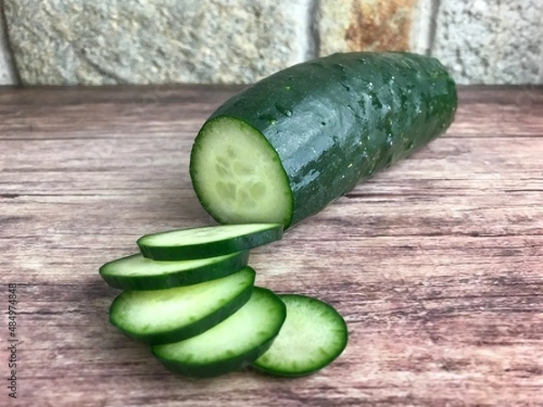 Obraz Cutted cucumber 