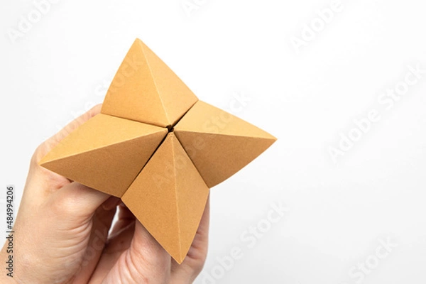 Obraz Paper fortune teller isolated on white background
