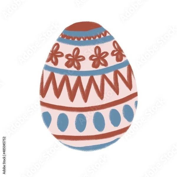 Obraz イースター_復活祭_エッグ_卵_ブルー_ピンク_レッド