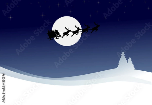 Obraz La slitta di babbo natale