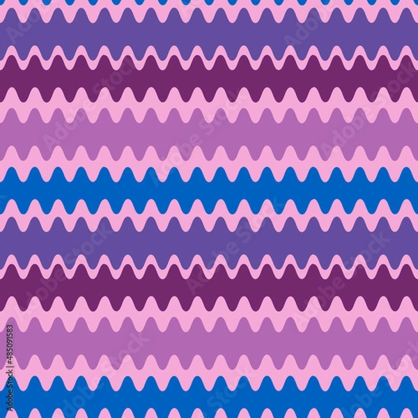 Fototapeta Seamless pattern on a square background - color waves. Geometry, abstraction