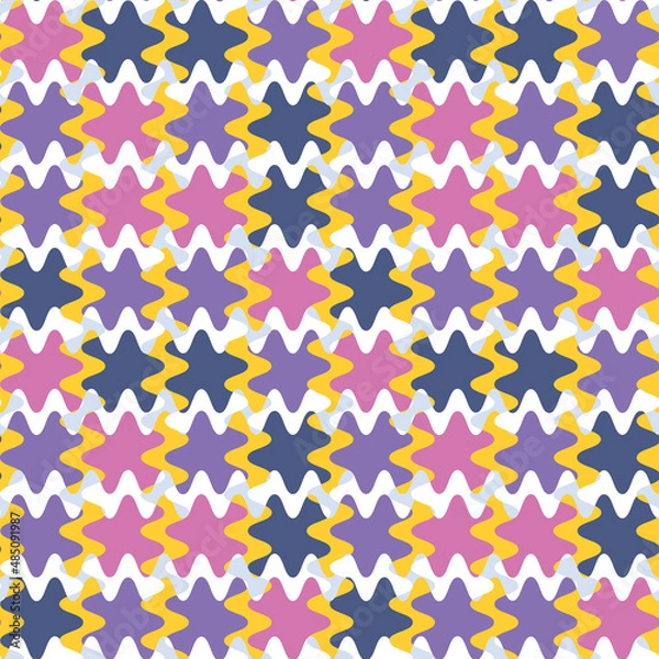 Obraz A seamless pattern on a square background is a patchwork mat made of different colored spots
