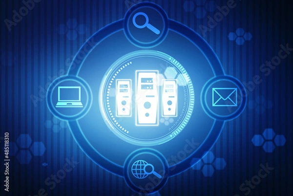 Fototapeta Binary Code Background, Digital Abstract technology background, flowing number one and zero text in binary code format in technology background. Internet Big data Concept