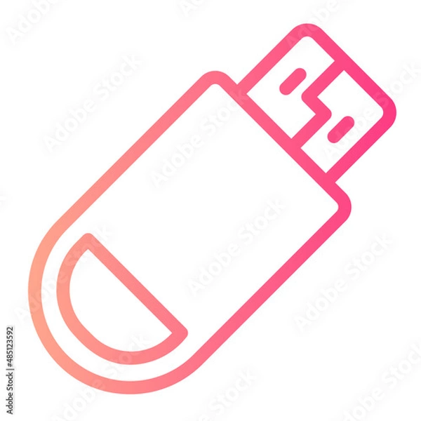 Obraz flash drive gradient icon