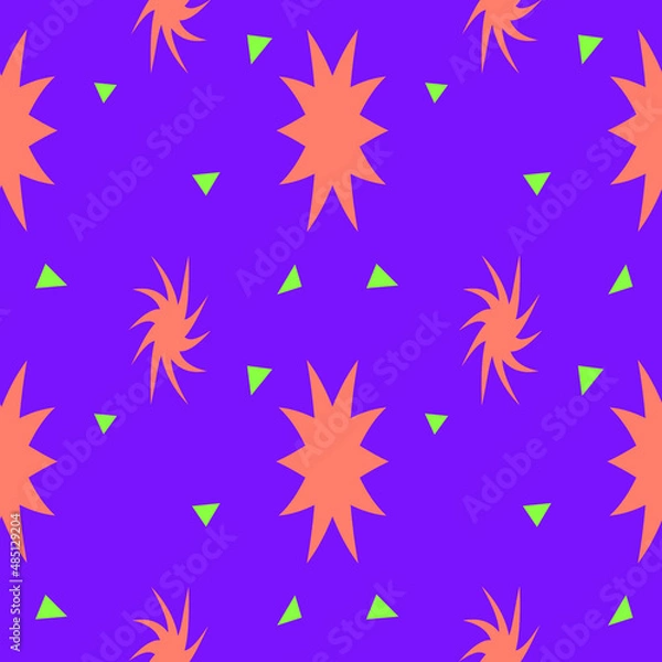 Obraz Abstract retro colorful seamless pattern