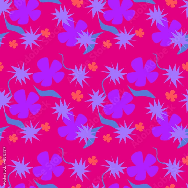 Obraz Abstract retro colorful seamless pattern