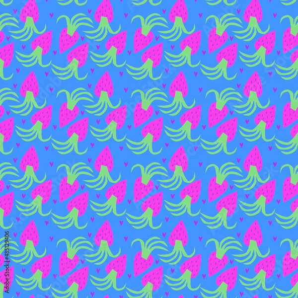 Fototapeta Abstract retro colorful seamless pattern