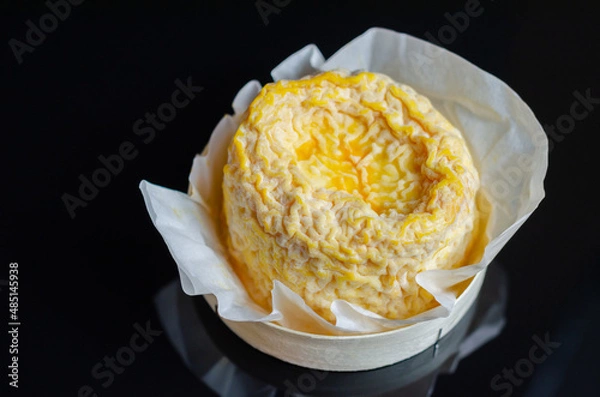 Fototapeta Langres, French soft cheese from the plateau of Langres in the region of Champagne-Ardenne
