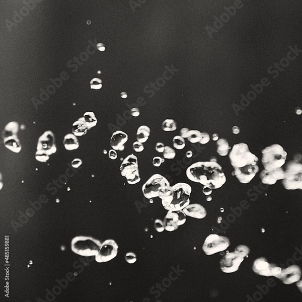 Fototapeta Splashes of water are taken at a high shutter speed. 