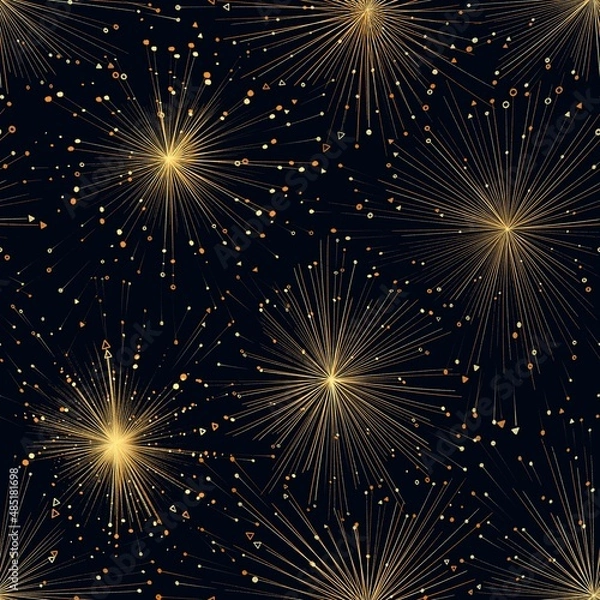 Obraz Pattern with gold stars