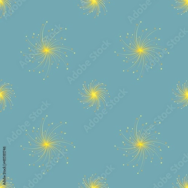 Obraz Pattern with yellow stars