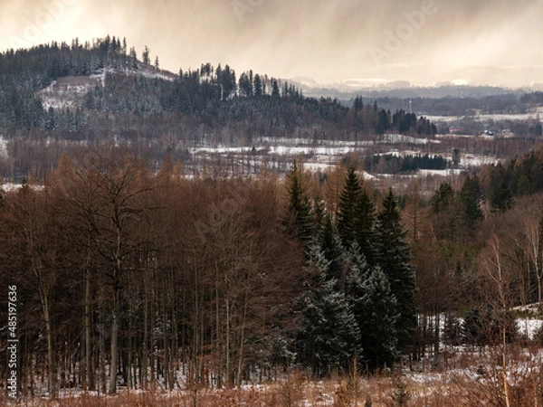 Fototapeta Góry spowite chmurami