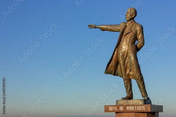 Obraz 羊ヶ丘展望台とクラーク博士像