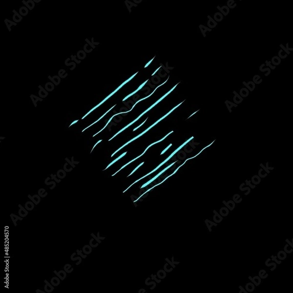 Obraz black and blue background