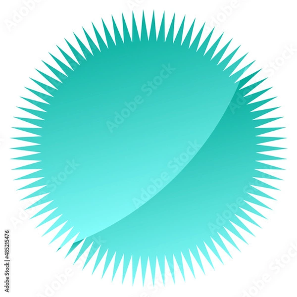 Obraz Starburst, sunburst price tag, label with empty, blank space. Price flash button, pin shape