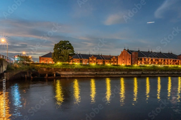 Obraz レンガ調の建物