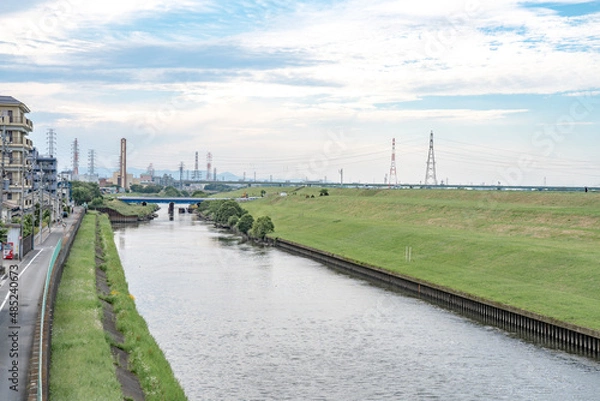 Obraz 東京の河川敷