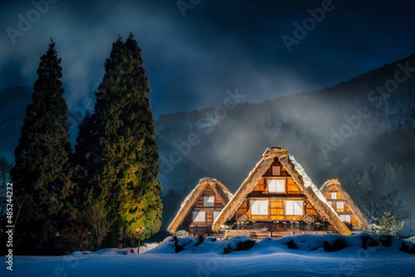 Fototapeta 冬の白川郷