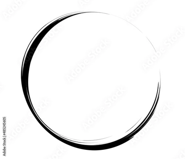 Obraz Paintbrush, paint stroke circle element