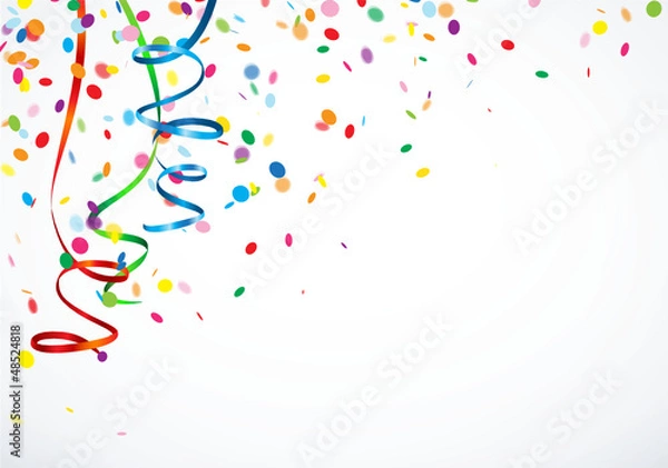 Obraz Konfetowanie deszczu z klipsami powietrznymi