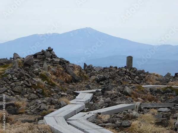 Obraz 月山から鳥海山を望む