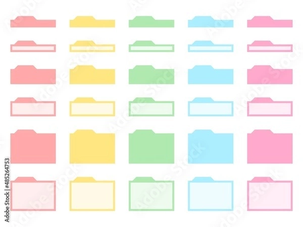 Fototapeta タグシール風の装飾イラスト素材　