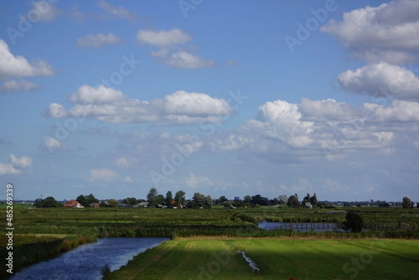 Obraz オランダ・ザーンダムの風景