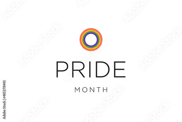 Fototapeta Gay Pride Month in June. LGBTQ multicolored rainbow flag. Original color symbol of gay pride concept background, high resolution poster	