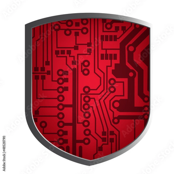 Obraz security shield background for web design