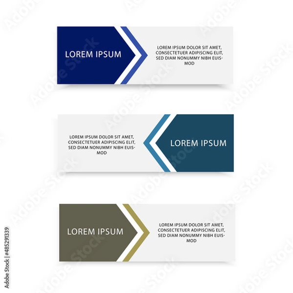 Obraz Vector design banners background.
