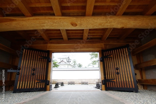 Obraz 金沢市・金沢城の河北門