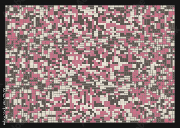 Fototapeta Offset Quads generative art background art illustration