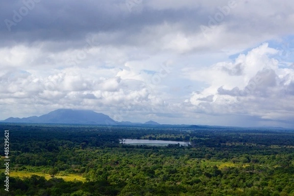 Obraz スリランカ・シーギリヤロックからの眺め