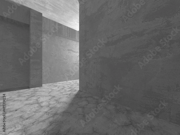 Obraz Abstract architecture interior background. Empty concrete room