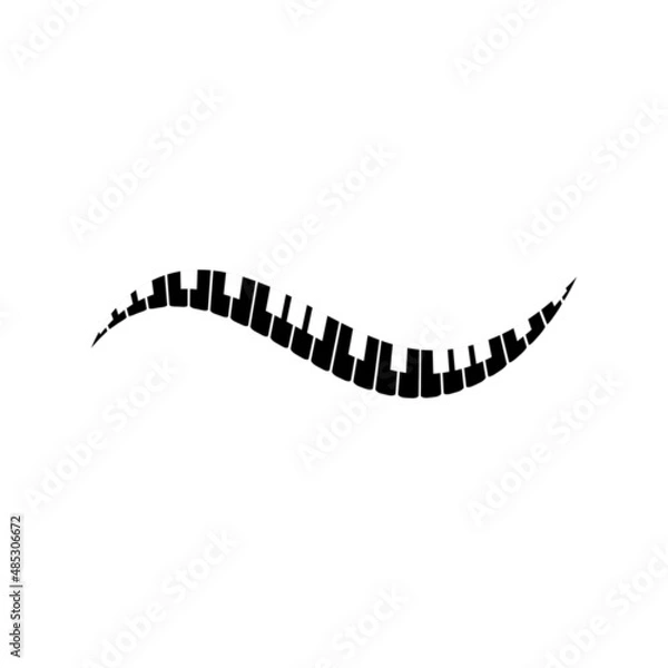 Obraz Piano icon vector ilustration template