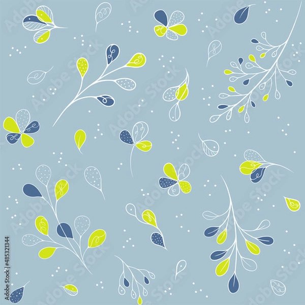 Obraz Pattern with abstract flora