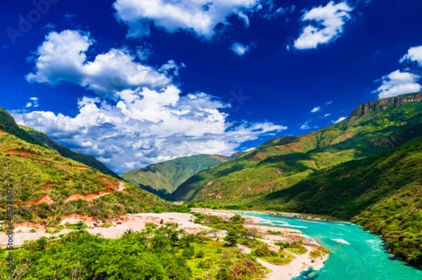 Obraz Chicamocha canyon part of national aprk located on the Santander department in Colombia