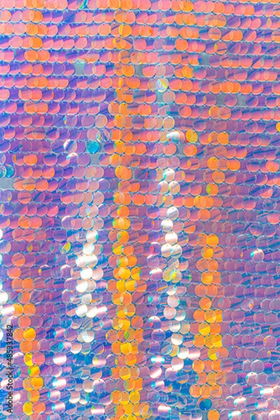 Obraz 鱗のような大粒のオーロラスパンコール