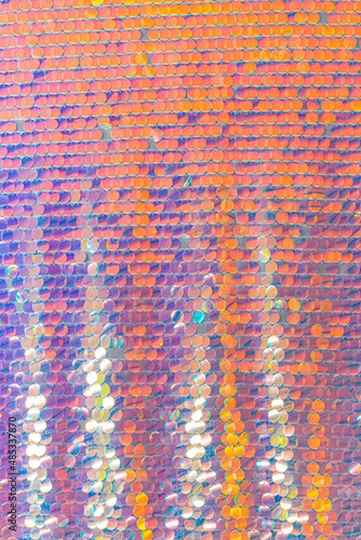 Obraz 鱗のような大粒のオーロラスパンコール