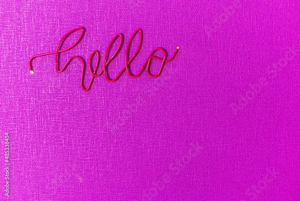 Obraz マゼンタカラーの壁紙とハローのオブジェクト