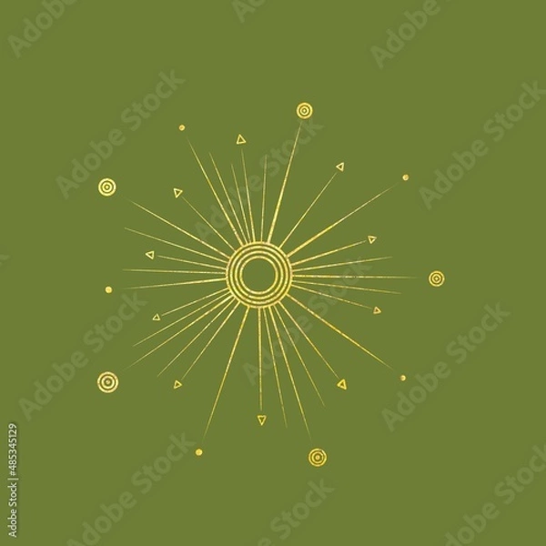 Obraz Abstract gold star